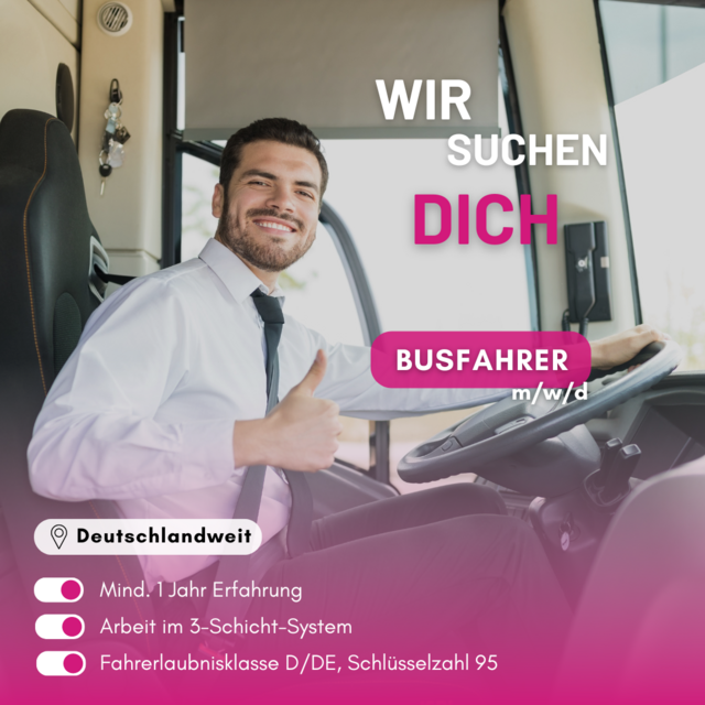 Busfahrer (m/w/d) gesucht! 