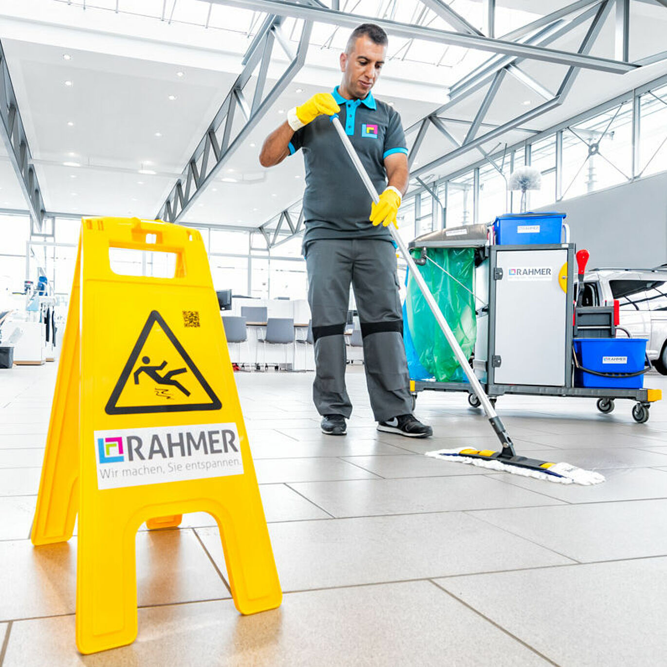 RAHMER Dienstleistungen Job Reinigungskraft Vollzeit Teilzeit Minijob