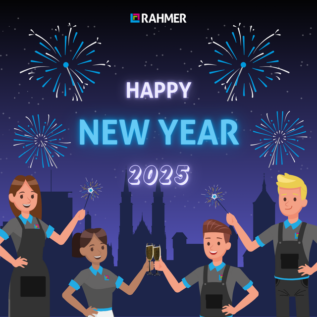 RAHMER wünscht ein frohes neues Jahr 2025