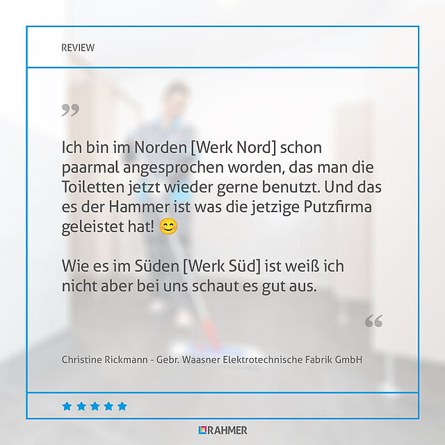 RAHMER Dienstleistungen Bewertung