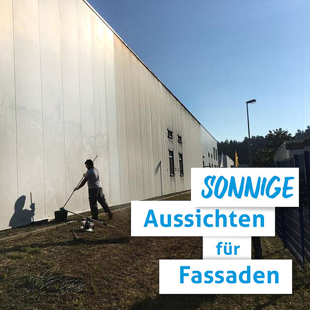 Sonnige Aussichten mit der Fassadenreinigung von RAHMER Dienstleistungen