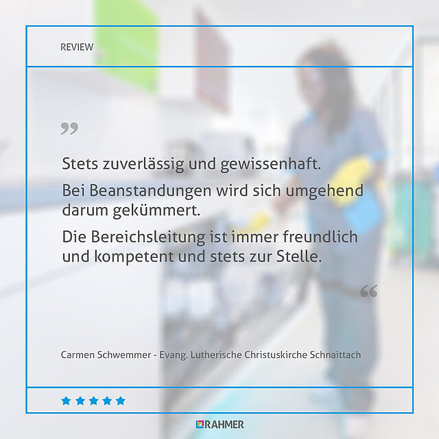 Bewertung RAHMER Dienstleistungen